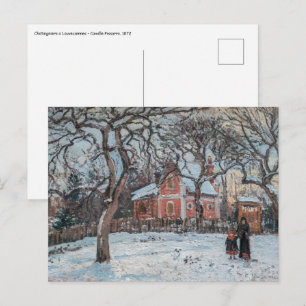 Camille Pissarro - Kastanienbäume in Louveciennes Postkarte