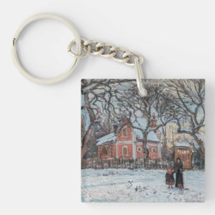 Camille Pissarro - Kastanienbäume in Louveciennes Schlüsselanhänger