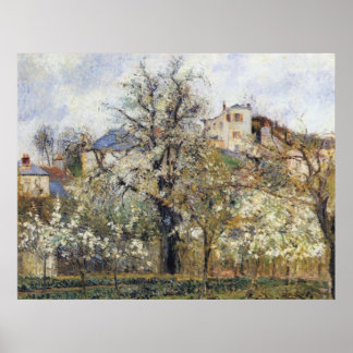 Camille Pissarro - Orchard mit blühenden Bäumen 18 Poster