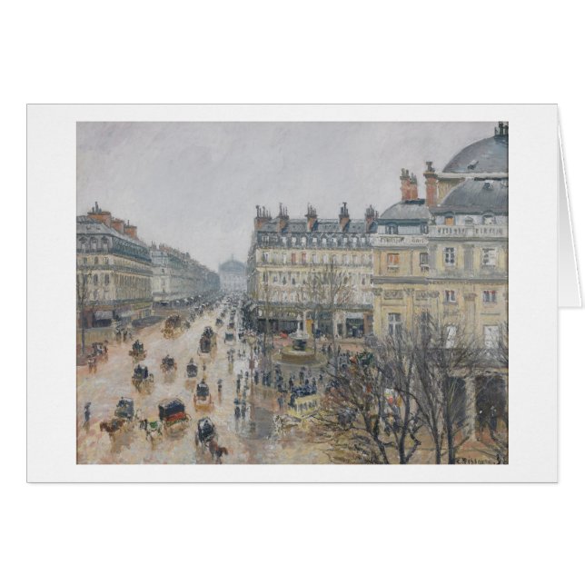 Camille Pissarro | Place du Theater Francais, Pari (Vorderseite (Horizontal))