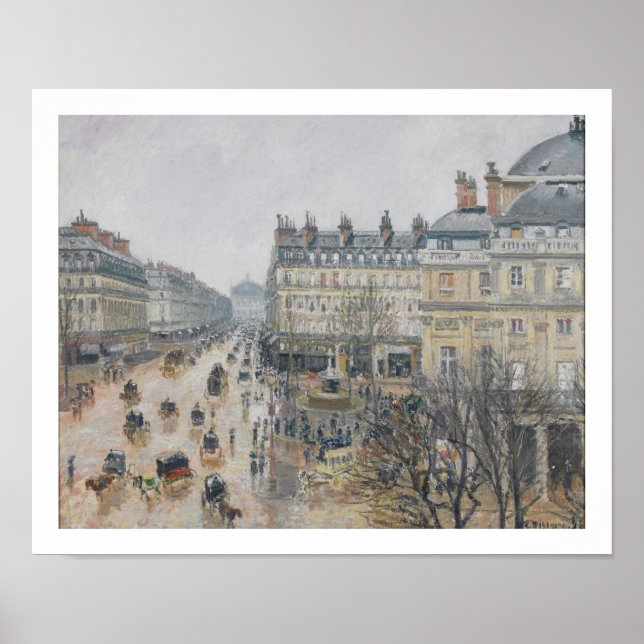 Camille Pissarro | Place du Theater Francais, Pari Poster (Vorne)