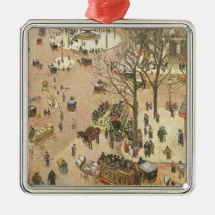 Camille Pissarro   Place du Theatre Francais, 1898 Ornament Aus Metall