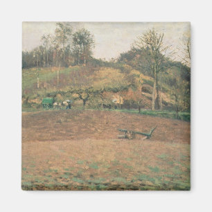 Camille Pissarro Ploughland, 1874 Magnet