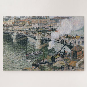 Camille Pissarro Pont Boieldieu in Rouen Painting Puzzle
