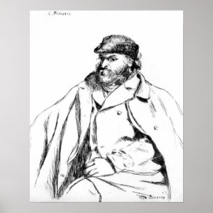 Camille Pissarro   Portrait von Cezanne, 1874 Poster