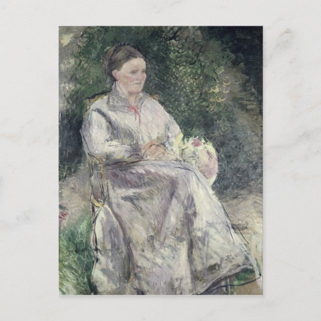 Camille Pissarro | Portrait von Julie Velay, Ehefr Postkarte (Vorderseite)