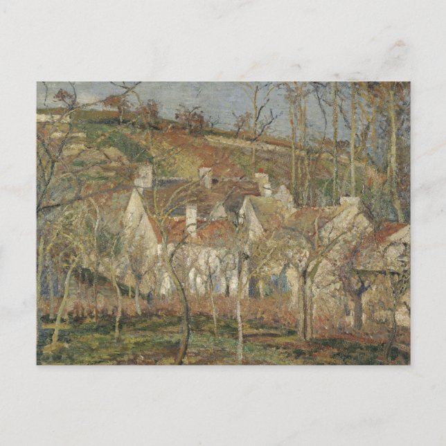 Camille Pissarro - Rote Dächer, Ecke eines Dorfes Postkarte (Vorderseite)