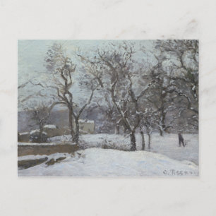 Camille Pissarro - Schnee bei Louveciennes Postkarte
