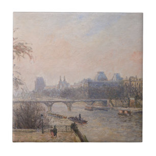 Camille Pissarro - Seine und Louvre Fliese
