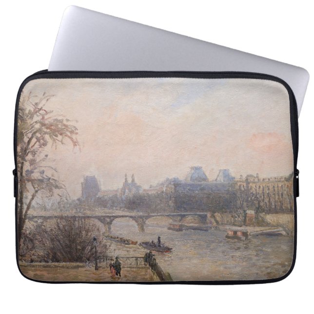 Camille Pissarro - Seine und Louvre Laptopschutzhülle (Vorderseite)
