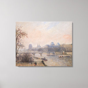Camille Pissarro - Seine und Louvre Leinwanddruck