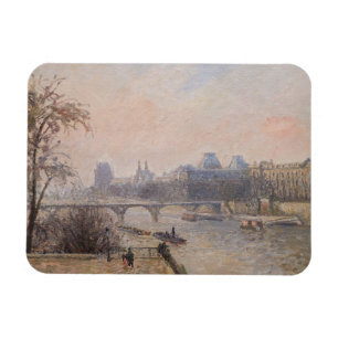 Camille Pissarro - Seine und Louvre Magnet