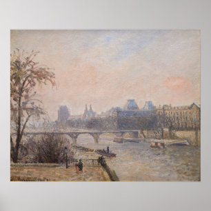 Camille Pissarro - Seine und Louvre Poster