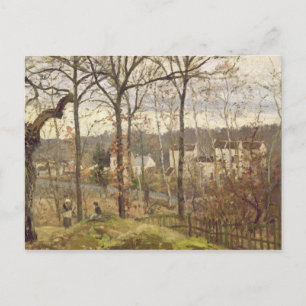 Camille Pissarro   Winterlandschaft in Louvecienne Postkarte