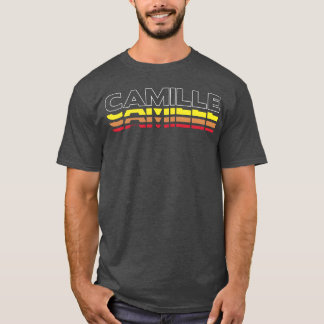 Camille Vorname Lustig Vintage Sonnenuntergang Cam T-Shirt