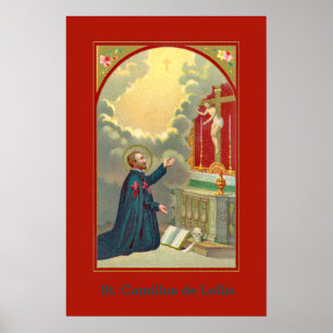 Camillus Praying Before a Crucifix (M 020) Poster