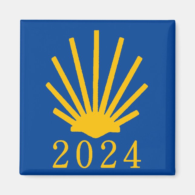 Camino de Santiago 2024 Magnet (Vorne)