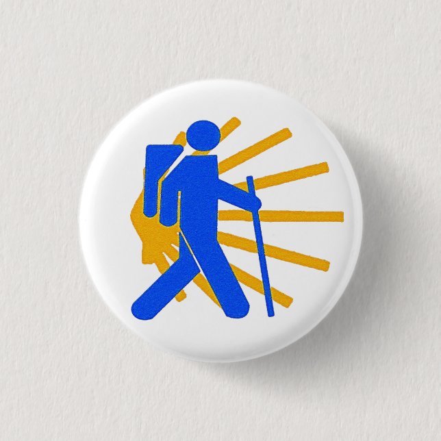 Camino de Santiago Abzeichen Button (Vorderseite)