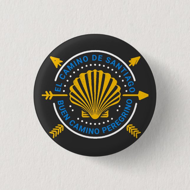 Camino de Santiago Button (Vorderseite)