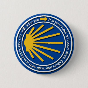 Camino de Santiago Button
