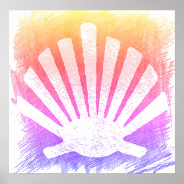 Camino de Santiago Der Weg von st James 0241 Poster (Vorne)