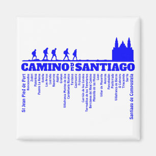 Camino de Santiago Der Weg von st James 0322 Magnet