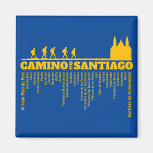 Camino de Santiago Der Weg von st James 0323 Magnet