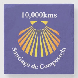 Camino de Santiago Entfernungskennzeichen Steinuntersetzer