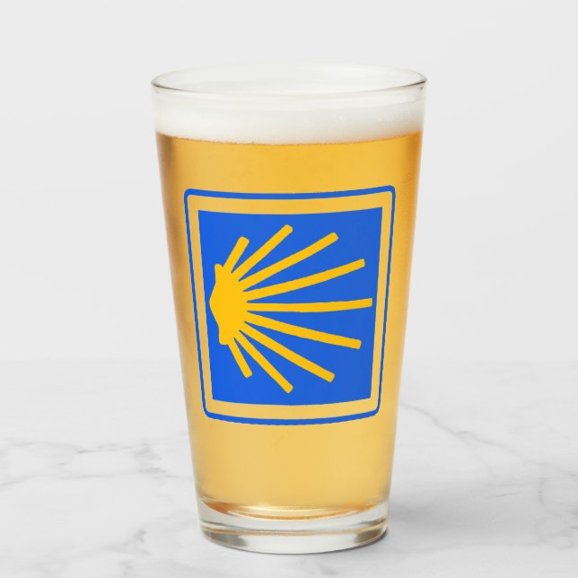 Camino de Santiago Glass Glas (Vorne (Gefüllt))