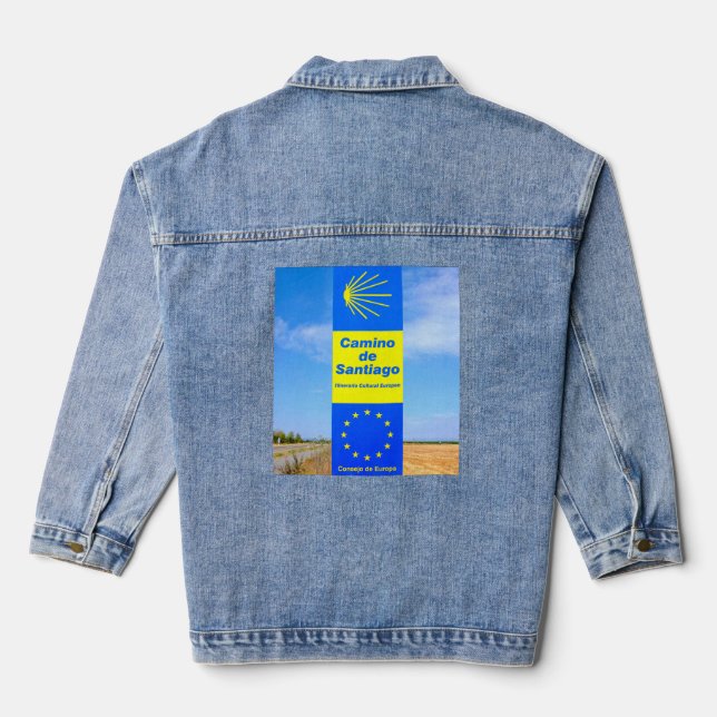 Camino de Santiago Jeansjacke (Rückseite)