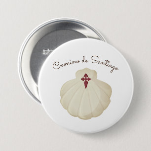 Camino de Santiago Pilger Button