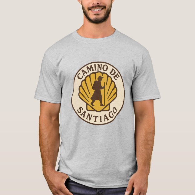 Camino de Santiago Pilgrim Tshirt (Vorderseite)