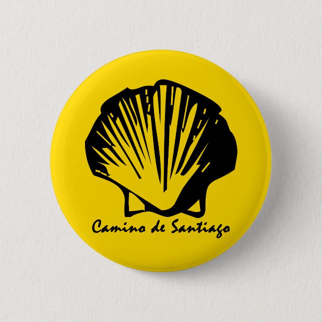 Camino de Santiago, Pilgrimisches Abzeichen Button (Vorderseite)