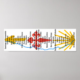 Camino de Santiago Plakat