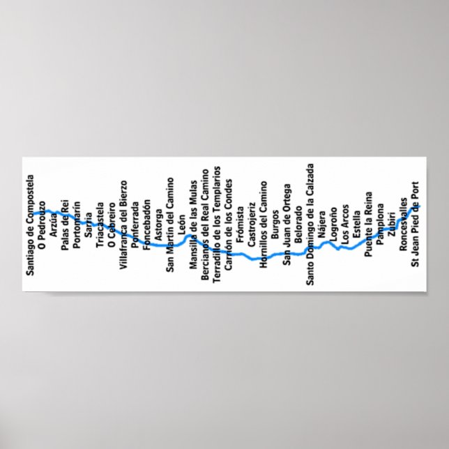 Camino de Santiago Poster (Vorne)