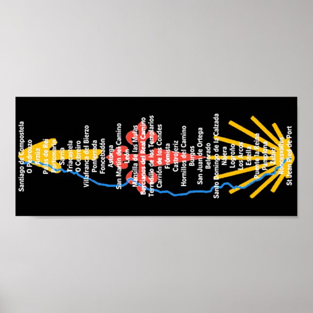 Camino de Santiago Poster (Vorne)