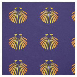 Camino de santiago scallop Muschel Stoff