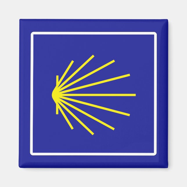 Camino de Santiago Sign, Spanien Magnet (Vorne)