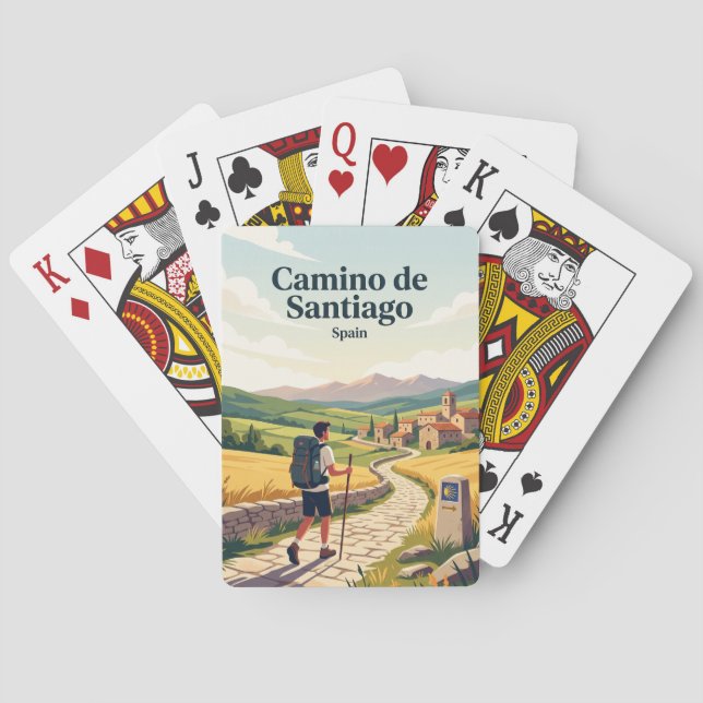 Camino de Santiago Spanien Spielkarten (Rückseite)