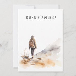 Camino de Santiago Wanderkarte Feiertagskarte