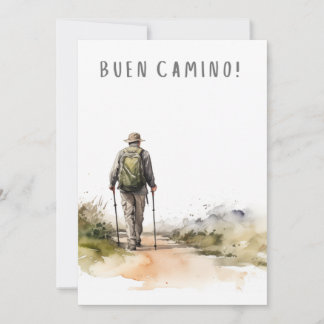 Camino de Santiago Wanderkarte Feiertagskarte