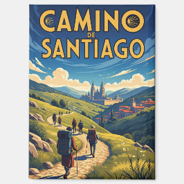 Camino de Santiago Wandern Magnet