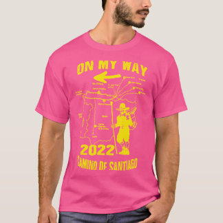 Camino des Santiago 2022 Way of St. James Spain Pi T-Shirt