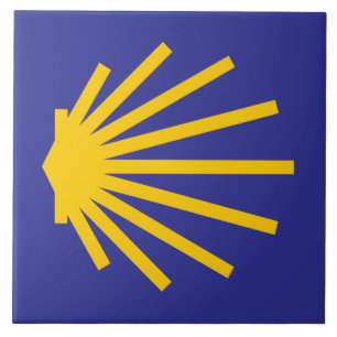 Camino Muschel Tile Marker, Camino de Santiago Fliese