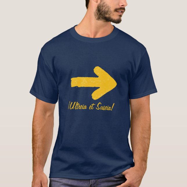 Camino Yellow Arrow Pilgrimage-Hemd T-Shirt (Vorderseite)