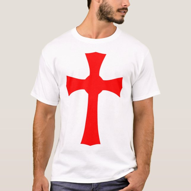 camisa cruzada - cruz vermelha T-Shirt (Vorderseite)