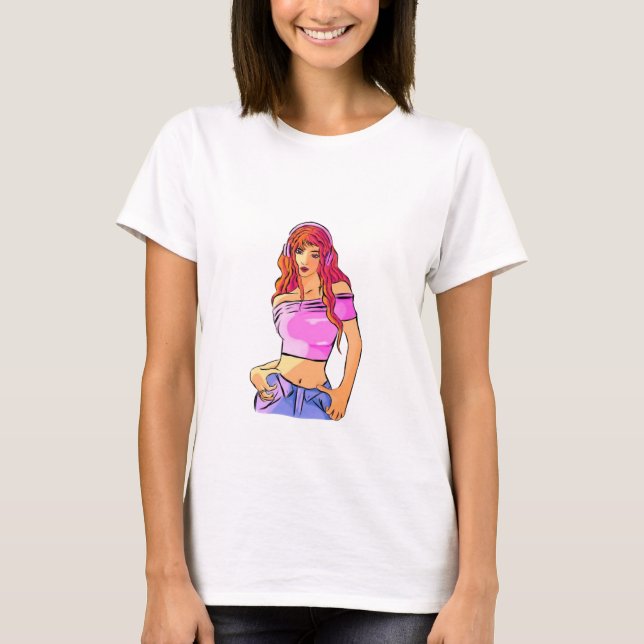 Camisa de chica de verano T-Shirt (Vorderseite)