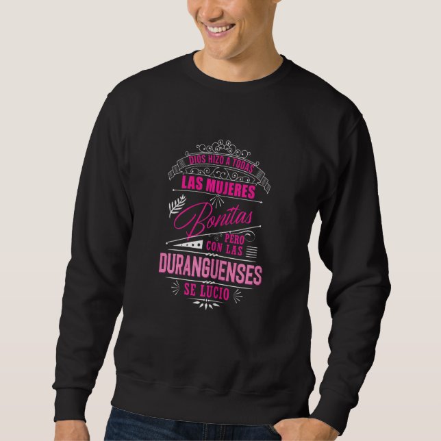 Camisa De Mujer Duranguense De Durango Mexiko Sweatshirt (Vorderseite)