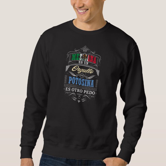 Camisa De Mujer Graciosa San Luis Potosi Mexico Y Sweatshirt (Vorderseite)
