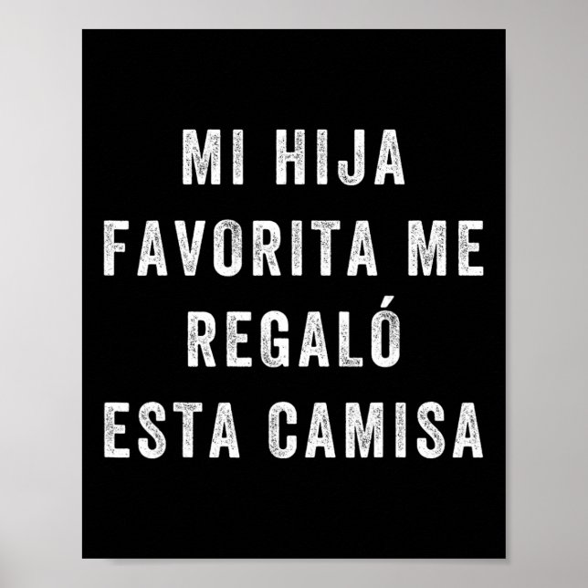Camisa Para Papa E Hija Poster (Vorne)